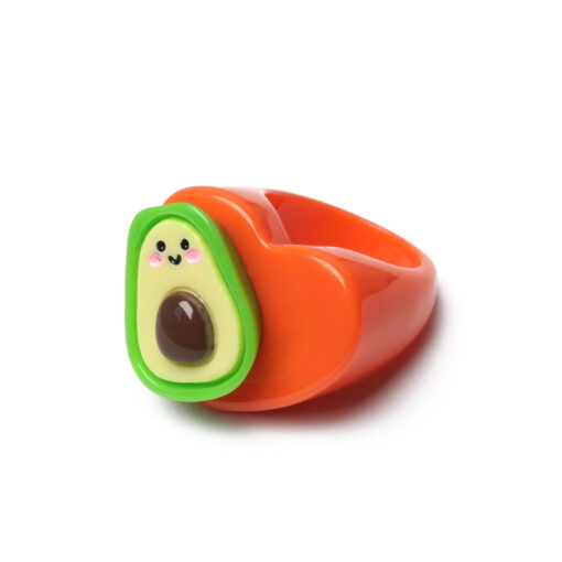 Inel plastic avocado POPs Flash Jewels